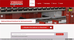 Desktop Screenshot of frech-maschinen.de