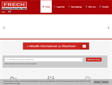 Tablet Screenshot of frech-maschinen.de